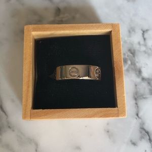 Cartier love ring white gold